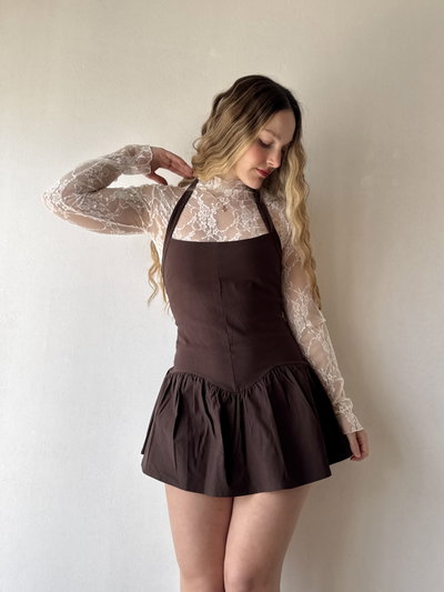 Mini dress Cremè - Marron