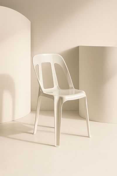 Silla plastica blanca