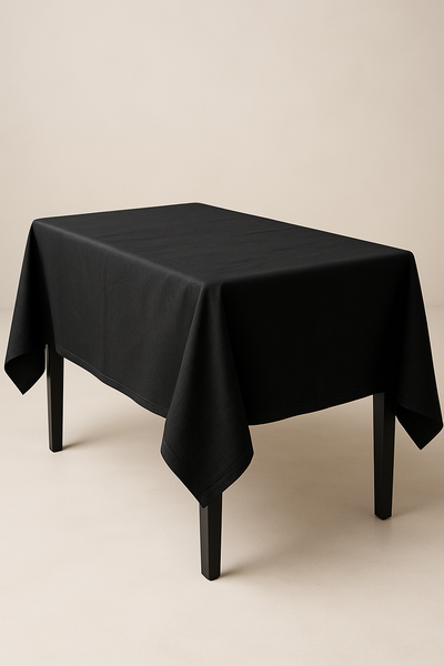 Mantel rectangular negro