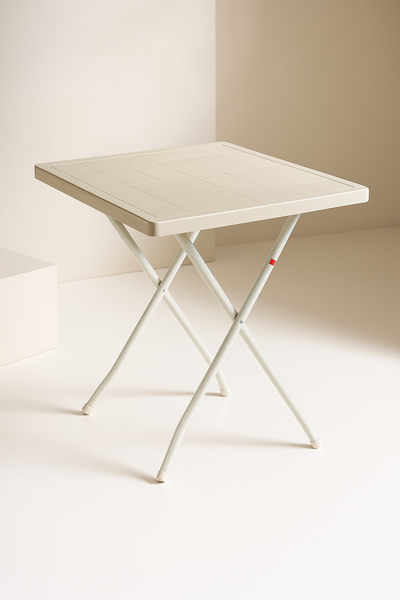 Mesa cuadrada plastica plegable