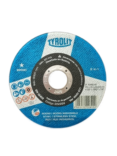 Disco de Corte 114x1,6mm Tyrolit Basic