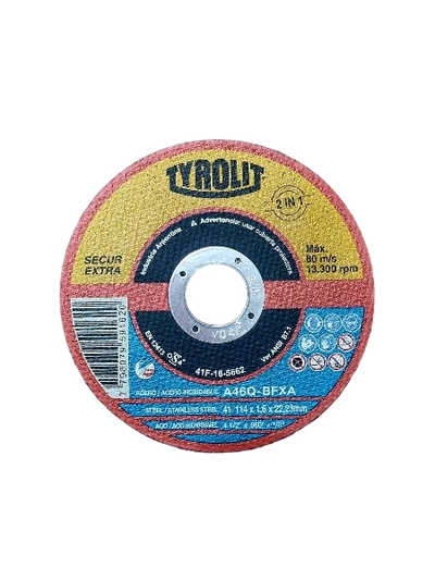 Disco de Corte 114x1mm Tyrolit Secur