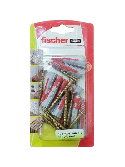Tarugo DuoPower 8 Blister x10 + Tornillos 5x45