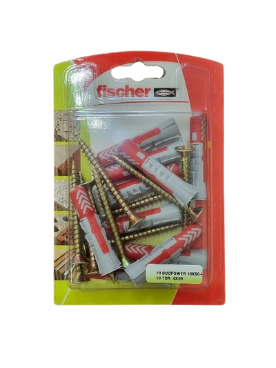 Tarugo DuoPower 10 Blister x10 + Tornillos 6x60