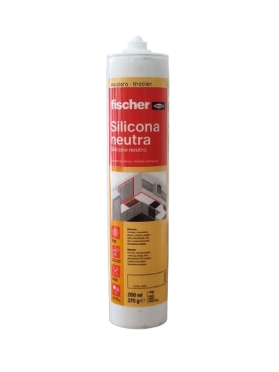 Silicona Blanca Neutra 260ml Fischer