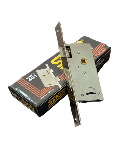 Sekur 401 Cerradura de Seguridad Recto Frent. Cuad.