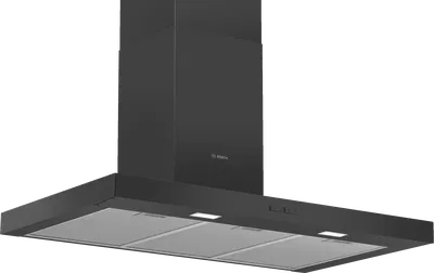 Campana extractora de pared en acero inoxidable color negro Bosch Serie 2
