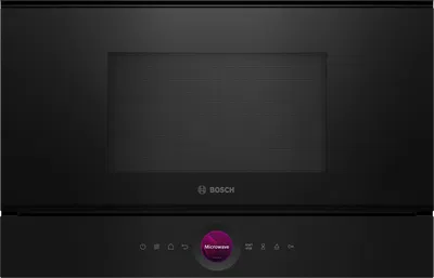 Microondas integrable negro con grill Bosch Serie 8
