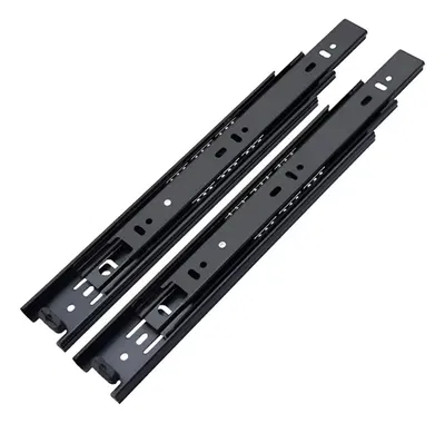 Corredera Telescopica Cierre Suave Hafele Negra 300mm 30cm
