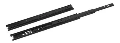 Corredera Telescopica Cierre Suave Hafele Negra 450mm 45cm