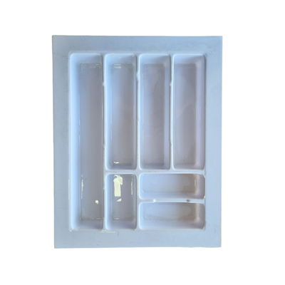 Cubiertero Organizador de Cubiertos 48x39 Blanco