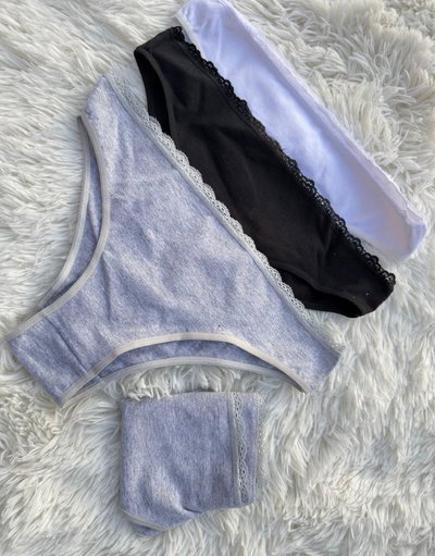 Vedetina de Algodon con Puntilla - DOCENA