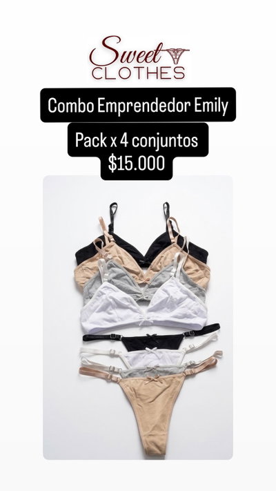 Conjunto Emily - Pack x 4