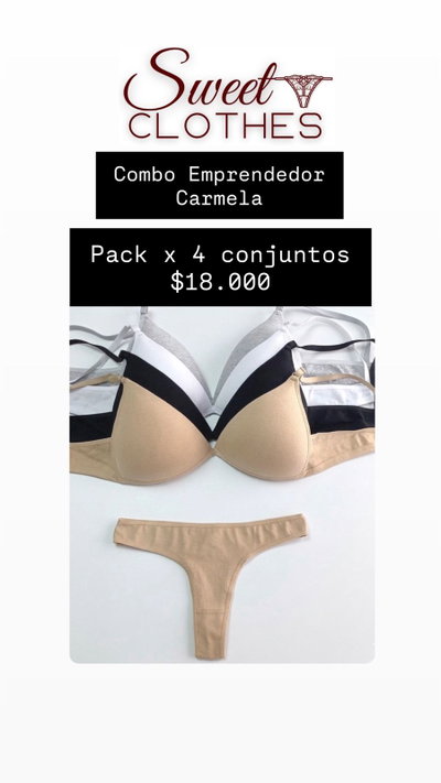 Combo Emprendedor Carmela -Pack x 4