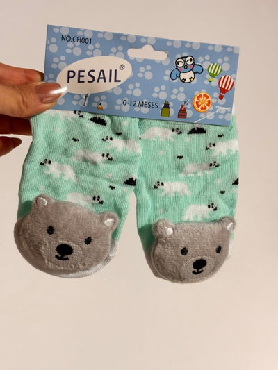 Medias Sonajero y Antideslizantes para Bebe- Docena