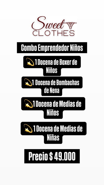 Combo Emprendedor Niños