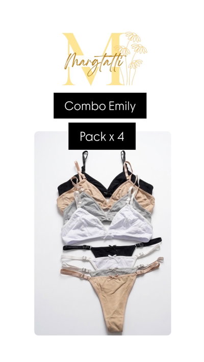 Conjunto Emily - Pack x 4