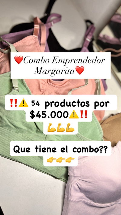COMBO EMPRENDEDOR MARGARITA - 54 PRODUCTOS