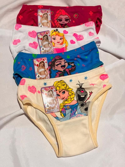 Bombachas de Nena - Talle 4- Pack x 4