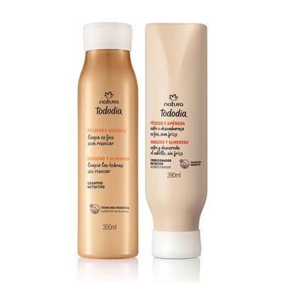 Kit Shampoo y Acondicionador Tododia Durazno y Almendras