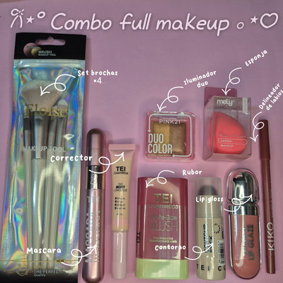 𐙚⋆° Combo full makeup ｡⋆♡