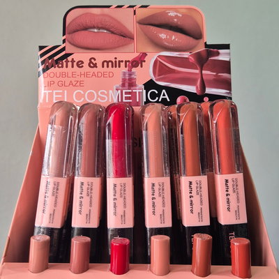 Labial matte + lip gloss Tei Cosmética