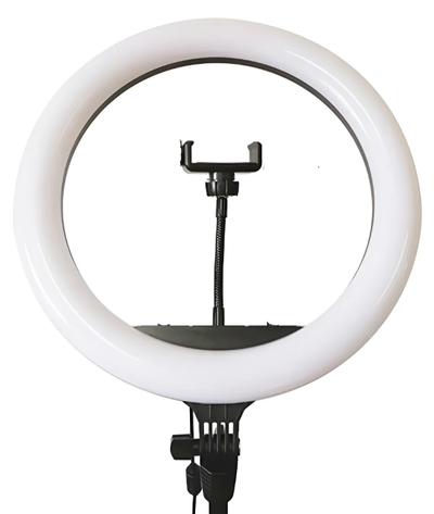 Aro Luz Led 26cm Studio Profesional,+ Tripode 2 Mtrs Nuevo ! Negro Blanco Frío Y Cálido