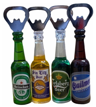 Mini Destapador Souvenir Abridor Cerveza Coca Fernet Etc.