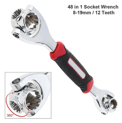 Llave 48 En 1 Gira 360 Grados Universal 8 A 19 Mm Original ! Unico