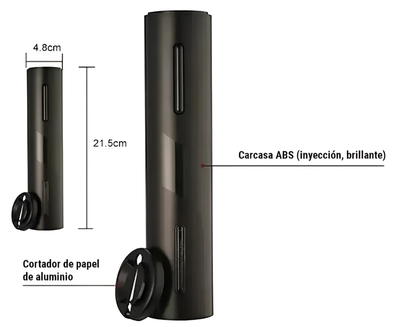 Destapador Automático A Pilas Abridor Vinos Sacacorchos !!