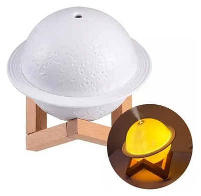 Humidificador Difusor Ultrasonico Led Planeta Saturno Usb Único