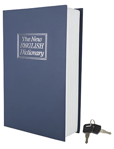 Caja Fuerte Simulando Libro Cofre Portavalores 180x115x55mm