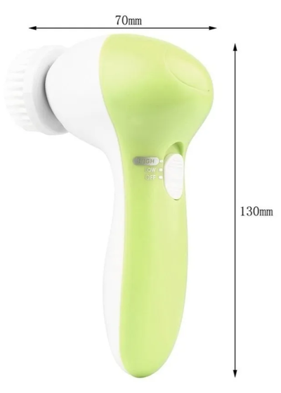 Cepillo Masajeador Facial Exfoliante 5 En 1