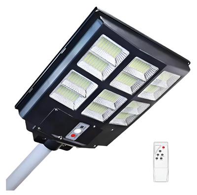 Reflector Solar Calle Led Exterior 600w C/ Sensor Premium Negro Blanco Frío