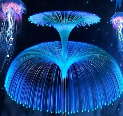 Luz Solar Decorativa Medusa X2 De Jardín De Doble Capa Unico