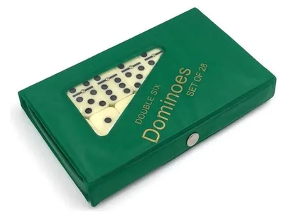 Juego Domino 28 Piezas Grandes En Estuche Pvc Calidad Premiun