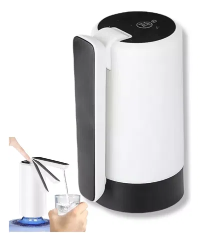 Dispenser Agua Automático Plegable Portatil Bomba Bidon Negro