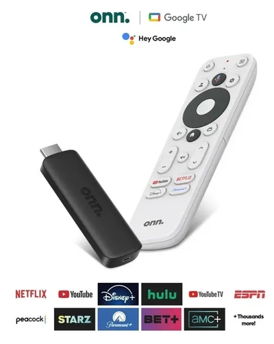 Convertidor A Smart Tv Onn Google Tv Streaming Hd Color Negro Tipo De Control Remoto
