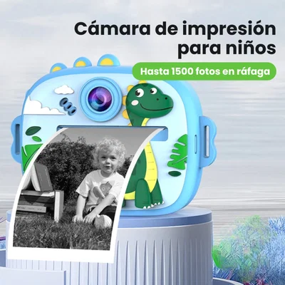 Camara C/ Impresora Termica + Marcadores Infantil Dia del Niño