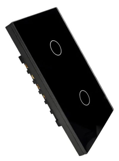 Tecla touch wifi 2 canales negra