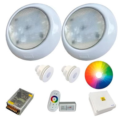 Kit 2 luces vulcano para fibra
