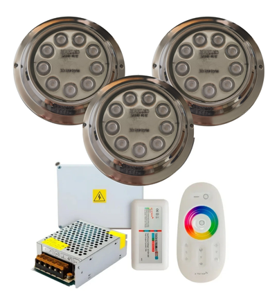 Kit 3 luces mahled para hormigon 30w
