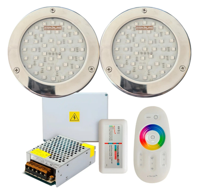 Kit 2 luces complac para hormigon 12w