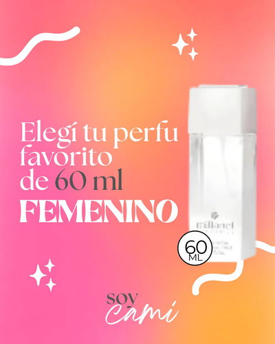 Elegí tu perfume mediano de 60 ml (femenino)