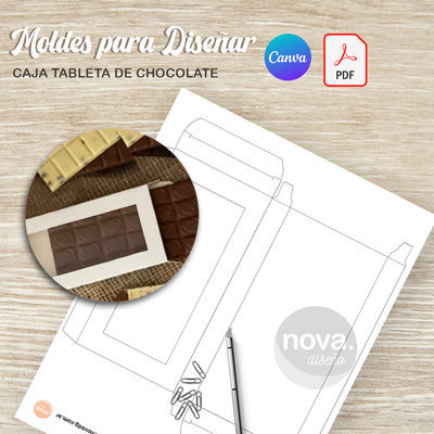 Molde CajaTableta de Chocolate