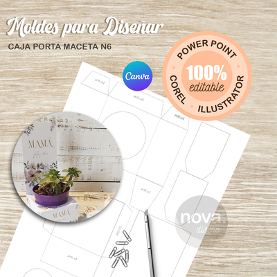 Molde Porta Maceta Nro6