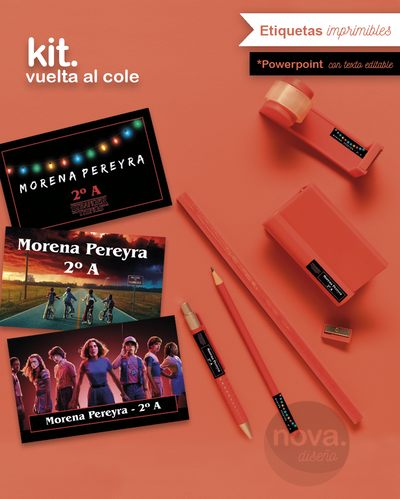 Kit Imprimible Etiquetas Stranger Things
