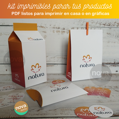 Kit Imprimible N Bolsas y Cajas