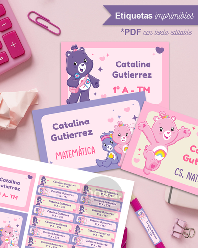 Kit Imprimible Etiquetas Ositos Cariñositos