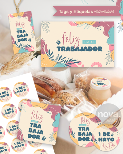 Kit Imprimible Papalería Día del Trabajador